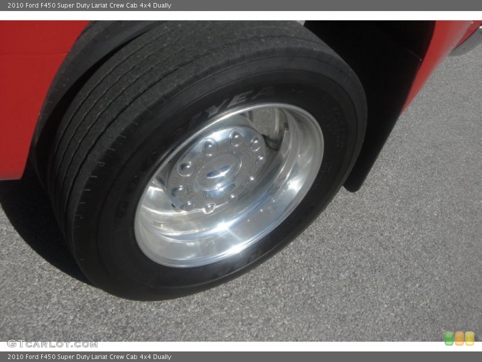 2010 Ford F450 Super Duty Lariat Crew Cab 4x4 Dually Wheel and Tire Photo #86064912