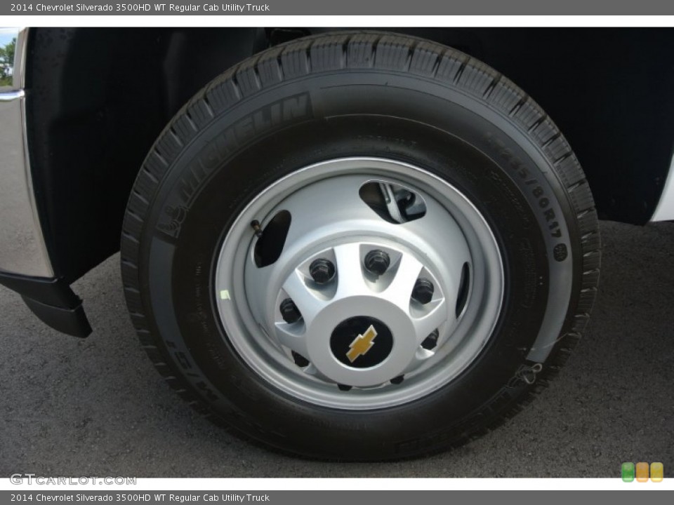 2014 Chevrolet Silverado 3500HD WT Regular Cab Utility Truck Wheel and Tire Photo #86095144