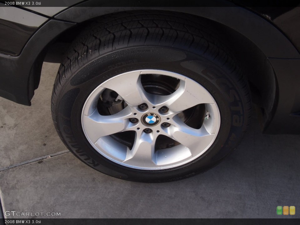 2008 BMW X3 3.0si Wheel and Tire Photo #86100242