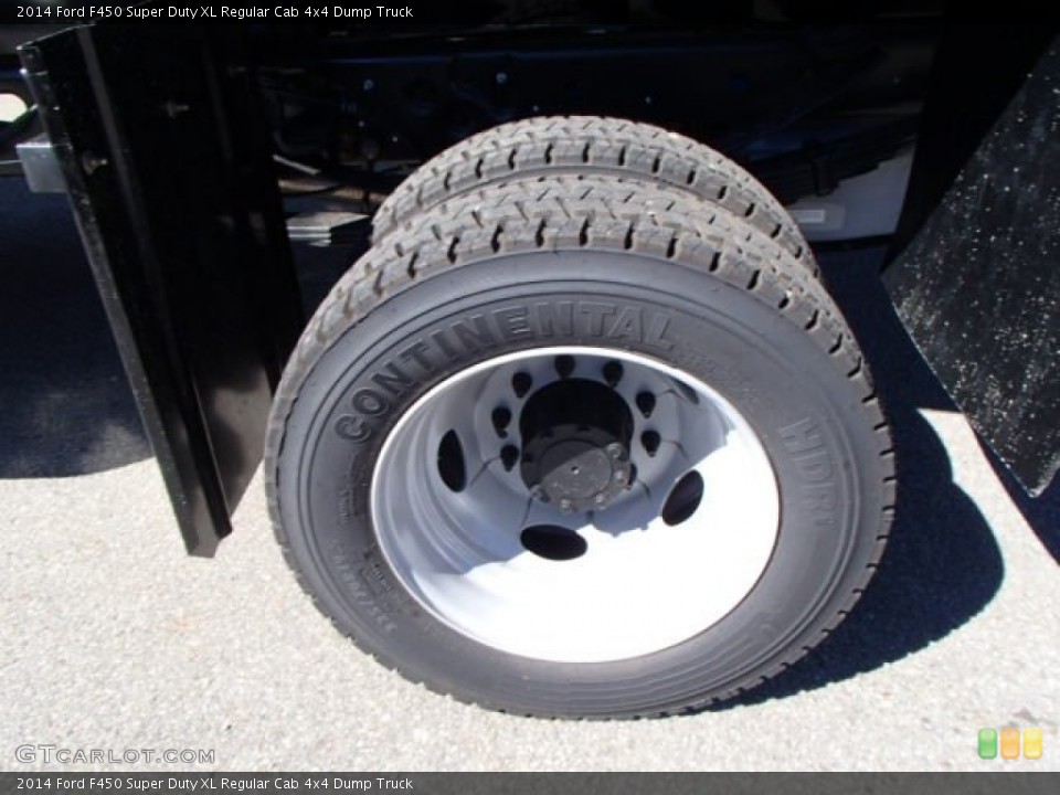 2014 Ford F450 Super Duty XL Regular Cab 4x4 Dump Truck Wheel and Tire Photo #86117841