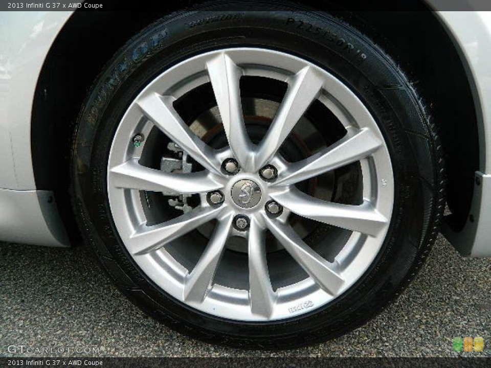 2013 Infiniti G 37 x AWD Coupe Wheel and Tire Photo #86118264