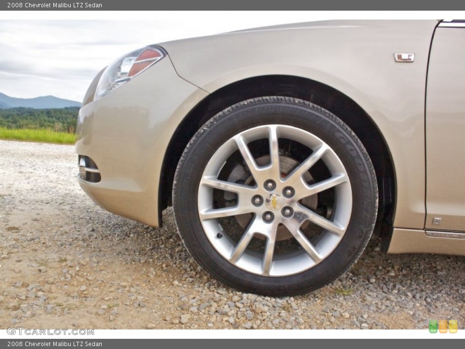 2008 Chevrolet Malibu LTZ Sedan Wheel and Tire Photo #86140350