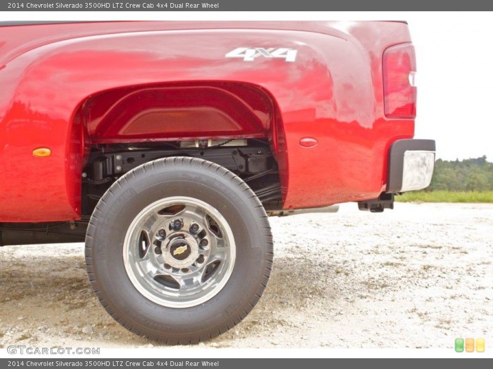 2014 Chevrolet Silverado 3500HD LTZ Crew Cab 4x4 Dual Rear Wheel Wheel and Tire Photo #86144295