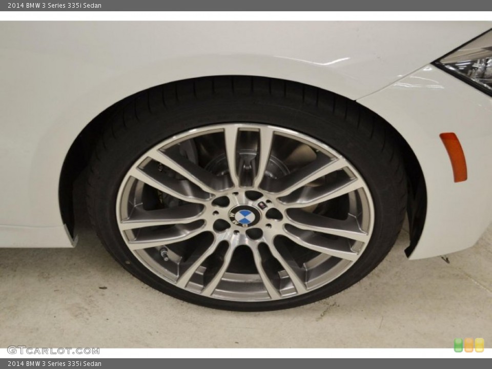 2014 BMW 3 Series 335i Sedan Wheel and Tire Photo #86169606