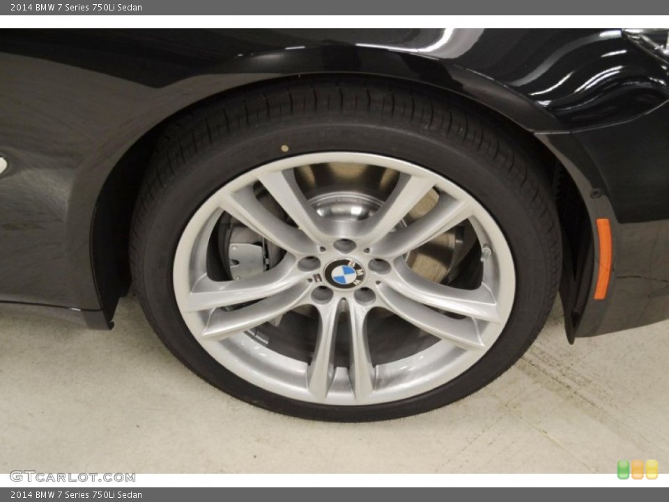 2014 BMW 7 Series 750Li Sedan Wheel and Tire Photo #86171813