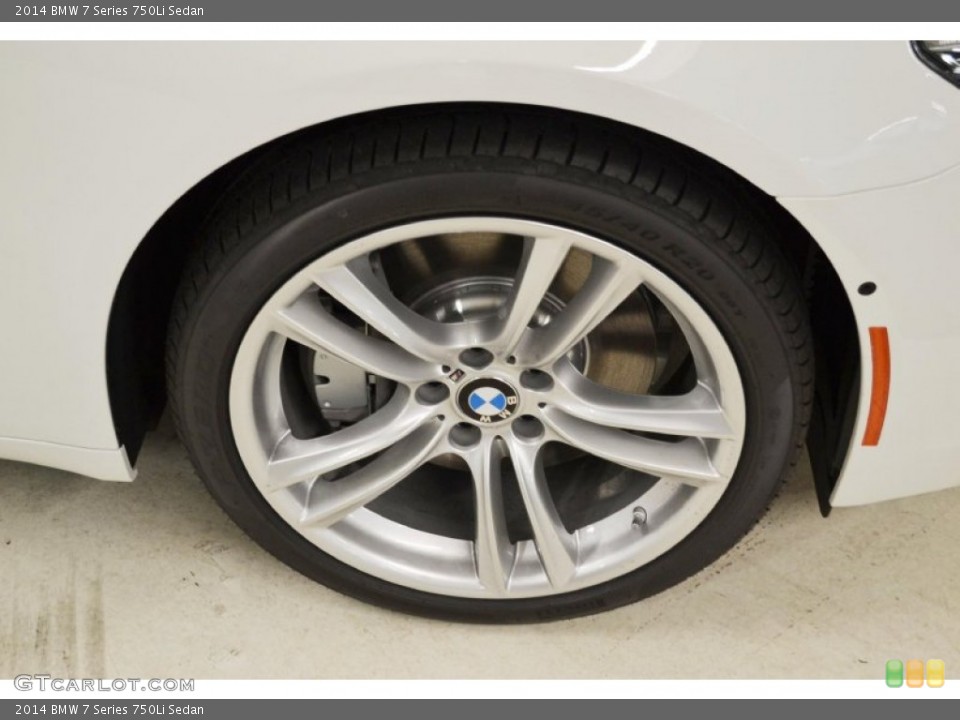 2014 BMW 7 Series 750Li Sedan Wheel and Tire Photo #86172023
