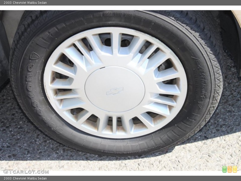 2003 Chevrolet Malibu Sedan Wheel and Tire Photo #86203082