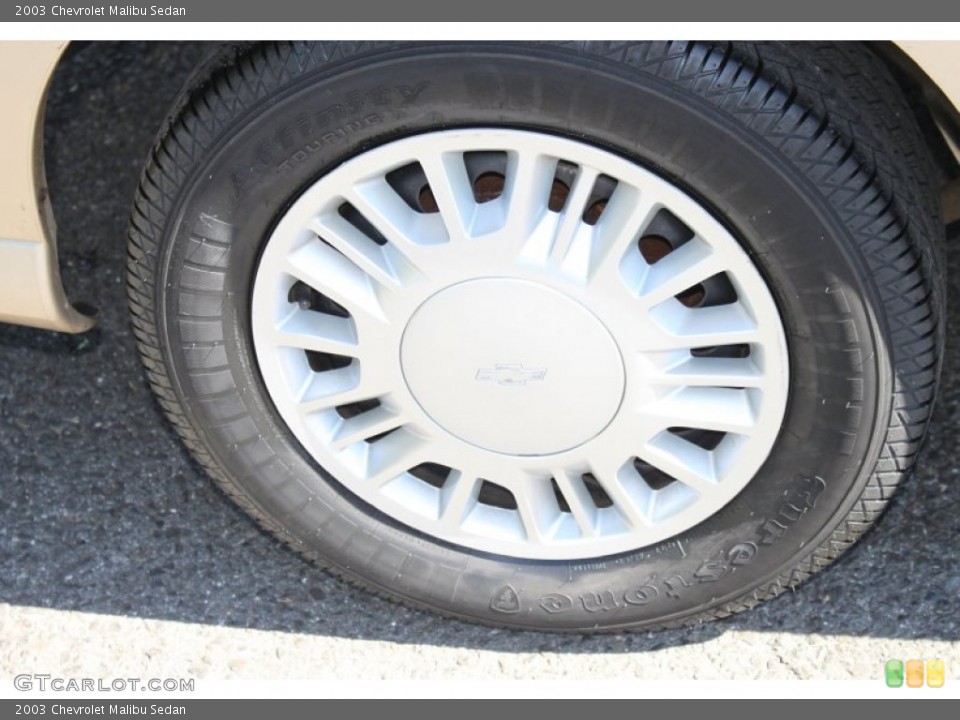2003 Chevrolet Malibu Sedan Wheel and Tire Photo #86203091
