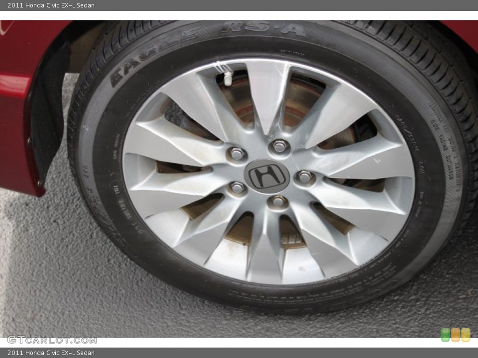 2011 Honda Civic EX-L Sedan Wheel and Tire Photo #86214578