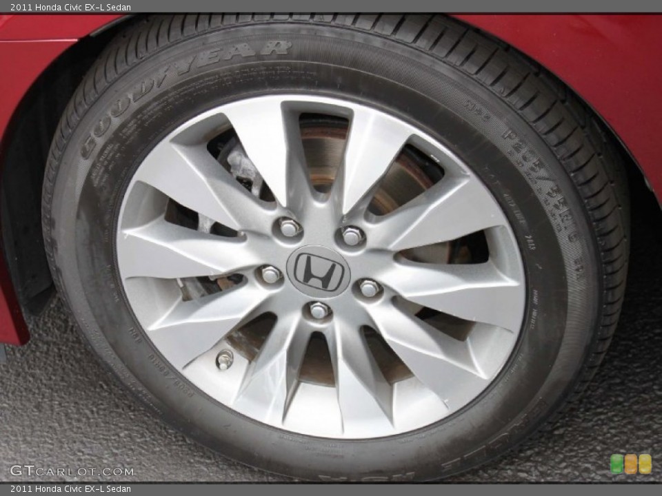 2011 Honda Civic EX-L Sedan Wheel and Tire Photo #86214650