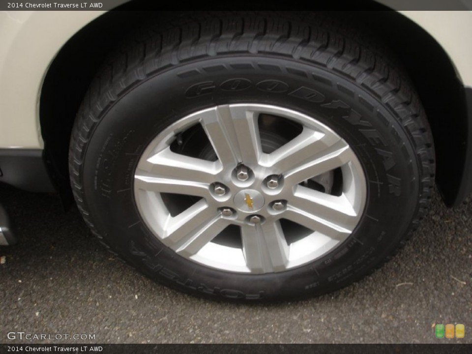 2014 Chevrolet Traverse LT AWD Wheel and Tire Photo #86215385