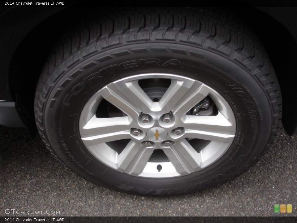 2014 Chevrolet Traverse LT AWD Wheel and Tire Photo #86218697