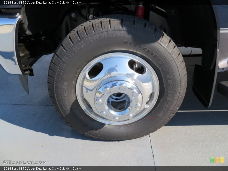 2014 Ford F350 Super Duty Lariat Crew Cab 4x4 Dually Wheel and Tire Photo #86242668
