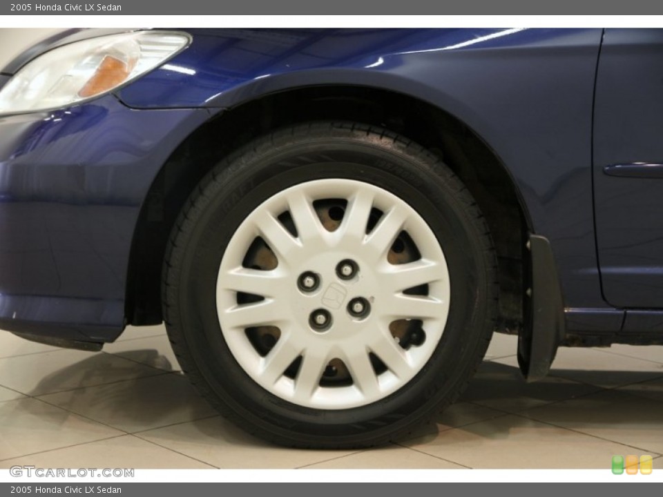 2005 Honda Civic LX Sedan Wheel and Tire Photo #86247258