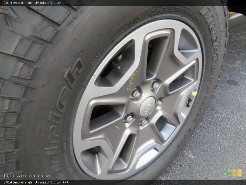 2014 Jeep Wrangler Unlimited Rubicon 4x4 Wheel and Tire Photo #86291793