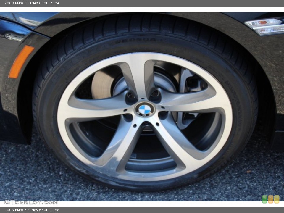 2008 BMW 6 Series 650i Coupe Wheel and Tire Photo #86338819
