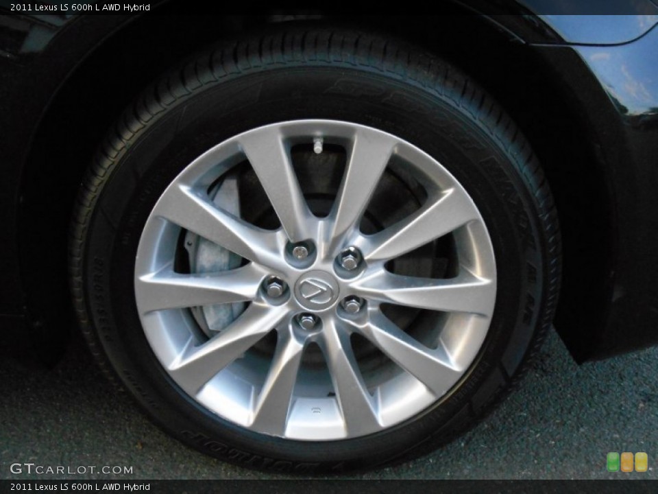 2011 Lexus LS 600h L AWD Hybrid Wheel and Tire Photo #86350855