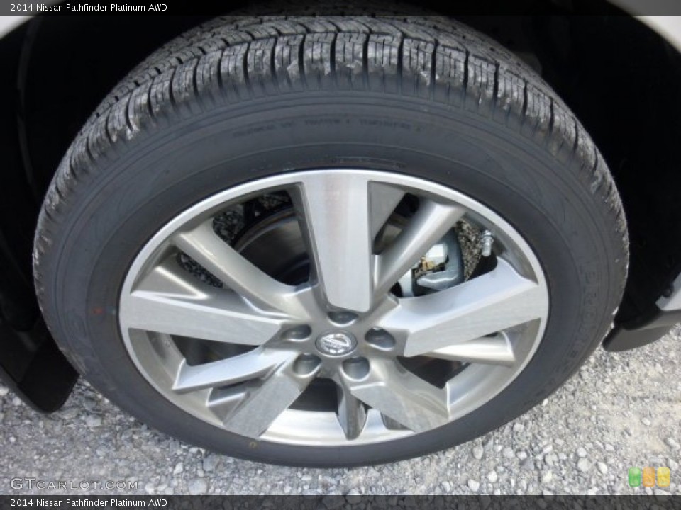 2014 Nissan Pathfinder Platinum AWD Wheel and Tire Photo #86369991