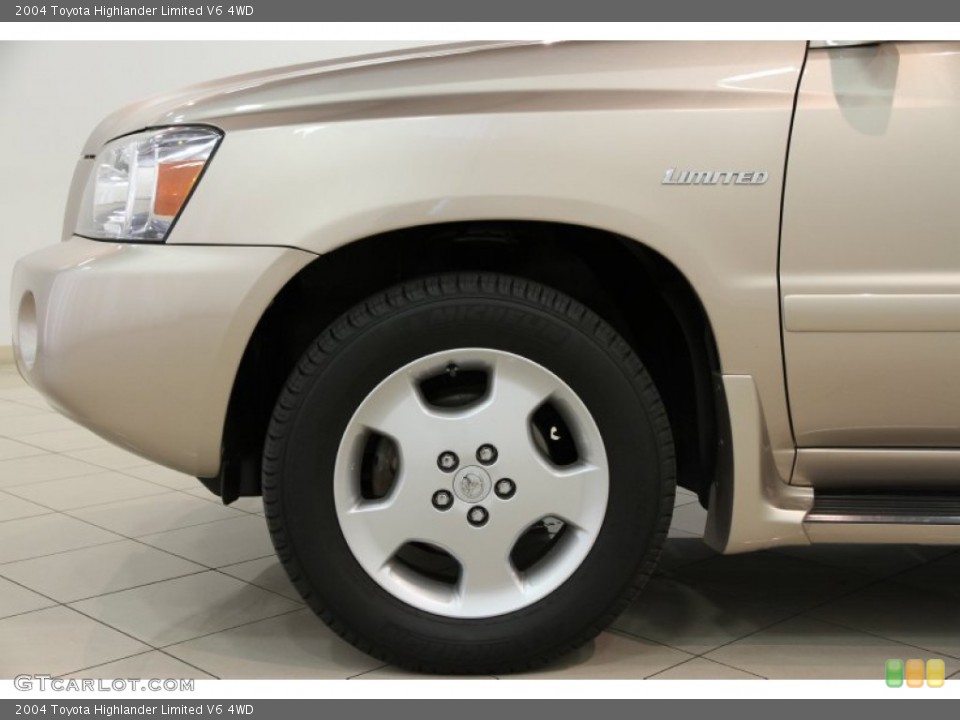 2004 Toyota Highlander Limited V6 4WD Wheel and Tire Photo #86384961