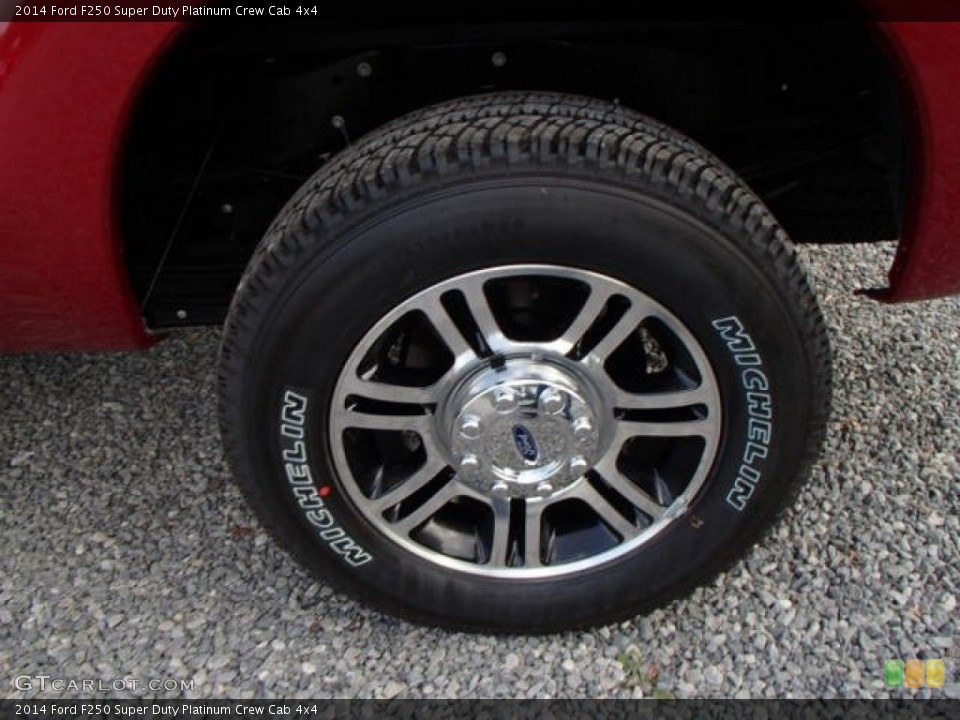 2014 Ford F250 Super Duty Platinum Crew Cab 4x4 Wheel and Tire Photo #86390769