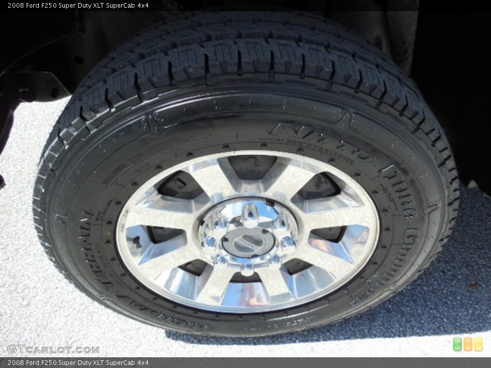 2008 Ford F250 Super Duty XLT SuperCab 4x4 Wheel and Tire Photo #86394609