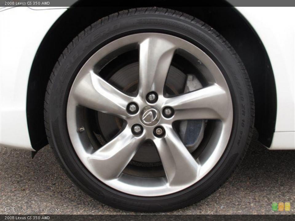 2008 Lexus GS 350 AWD Wheel and Tire Photo #86394822