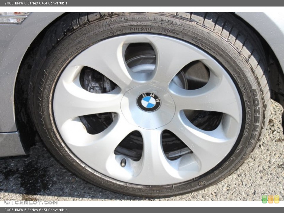 2005 BMW 6 Series 645i Convertible Wheel and Tire Photo #86400702