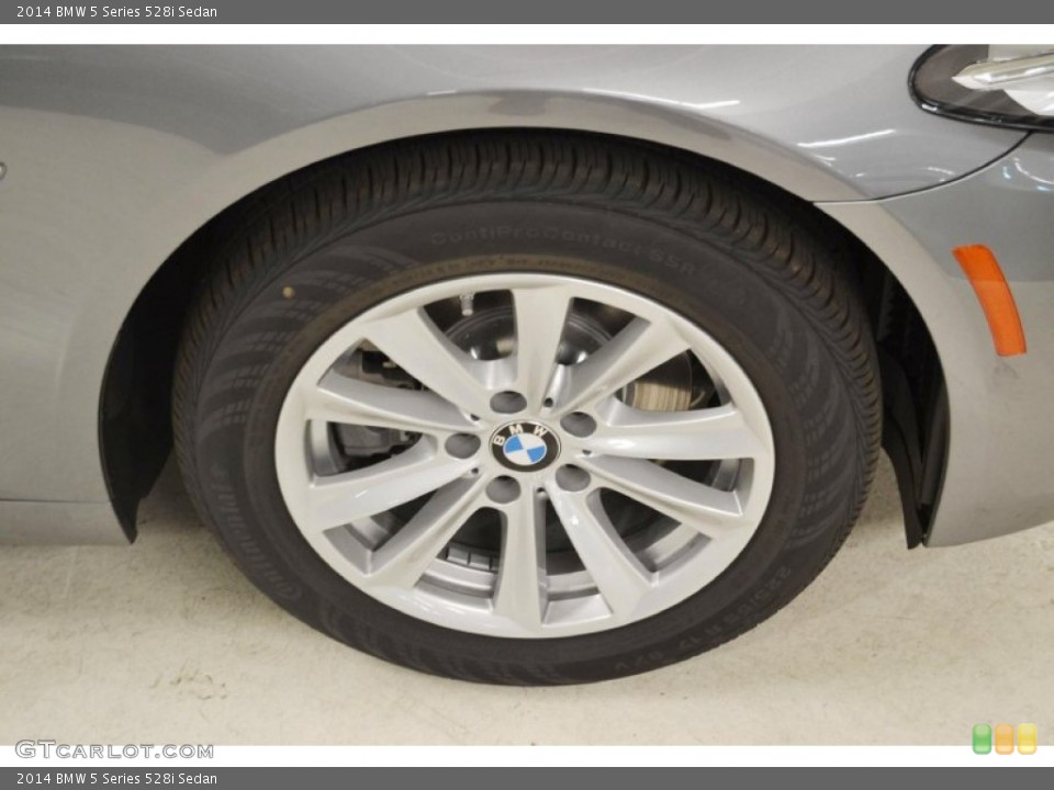 2014 BMW 5 Series 528i Sedan Wheel and Tire Photo #86407463
