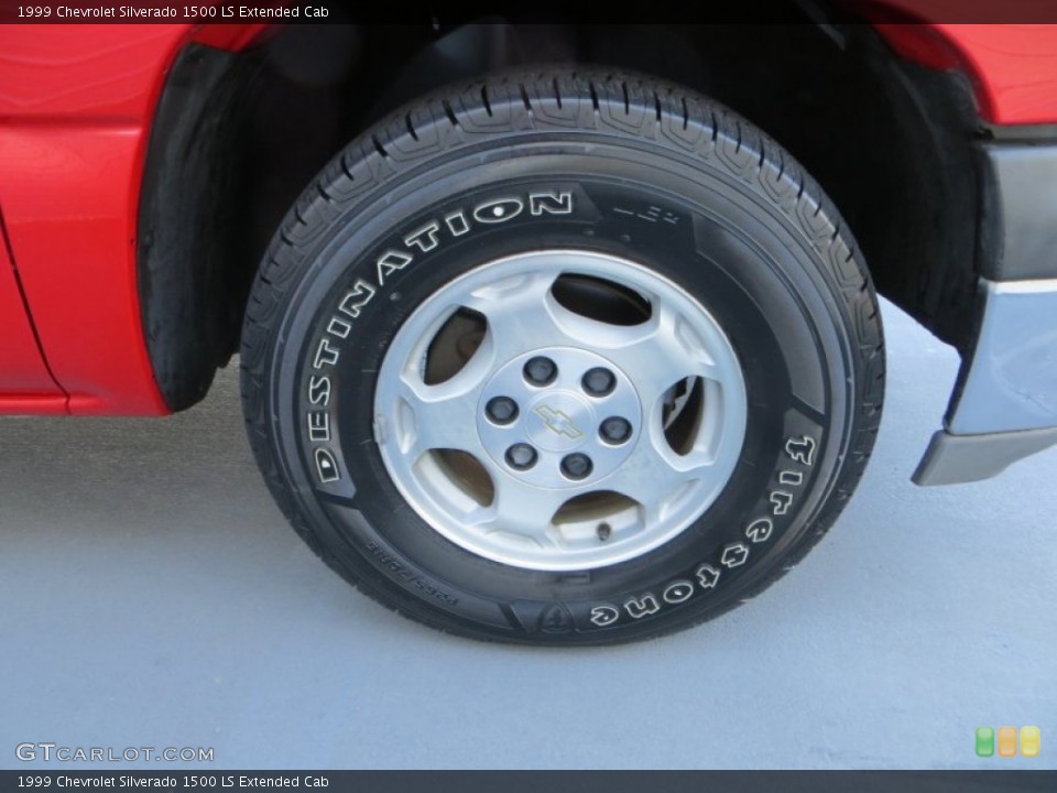 1999 Chevrolet Silverado 1500 LS Extended Cab Wheel and Tire Photo #86410085