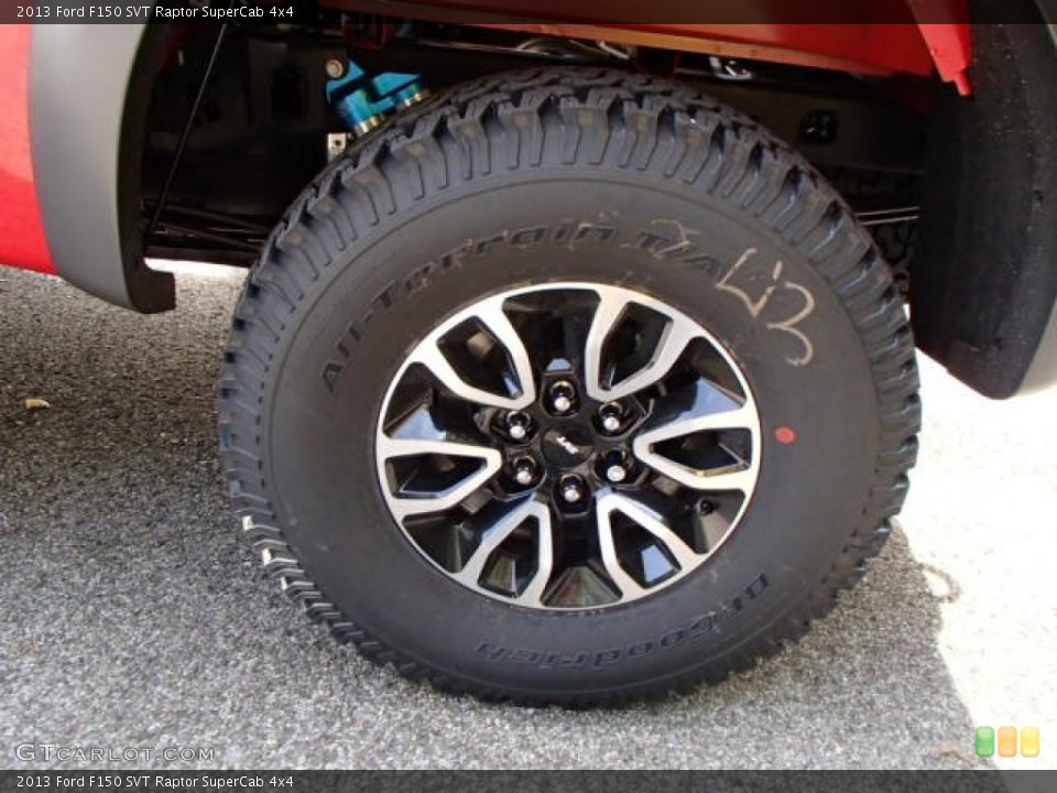 2013 Ford F150 SVT Raptor SuperCab 4x4 Wheel and Tire Photo #86417915