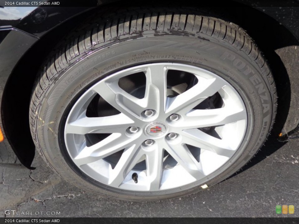2014 Cadillac CTS Sedan AWD Wheel and Tire Photo #86426987