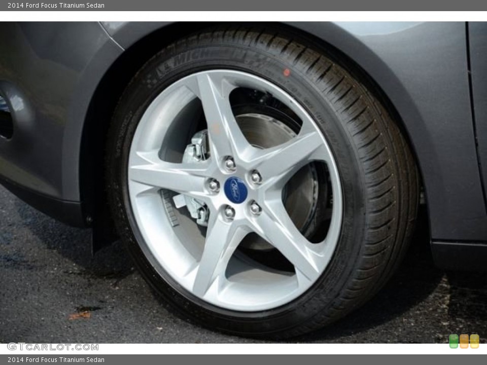 2014 Ford Focus Titanium Sedan Wheel and Tire Photo #86456653