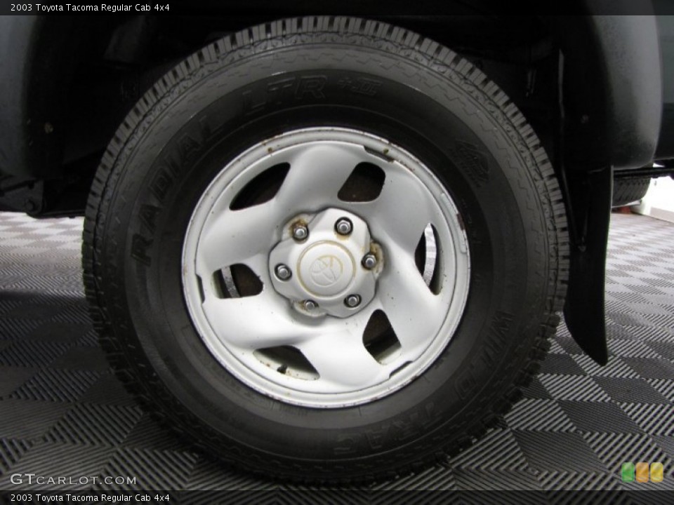 2003 Toyota Tacoma Regular Cab 4x4 Wheel and Tire Photo #86480784