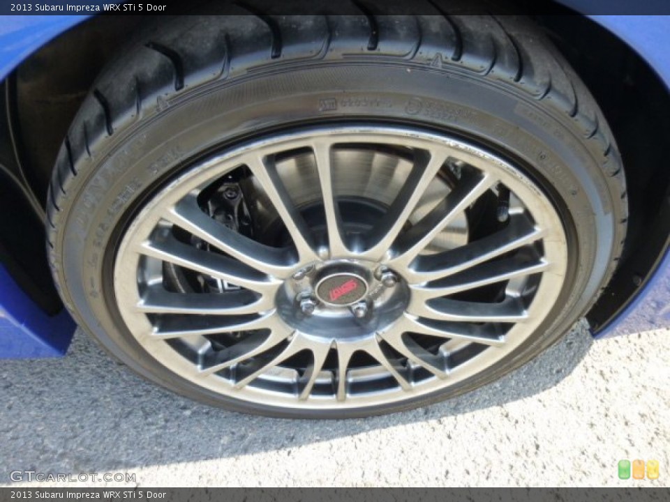2013 Subaru Impreza WRX STi 5 Door Wheel and Tire Photo #86517085
