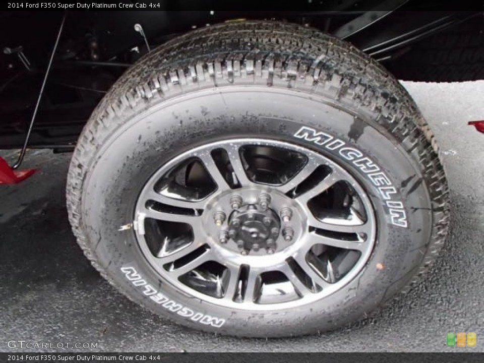 2014 Ford F350 Super Duty Platinum Crew Cab 4x4 Wheel and Tire Photo #86535615