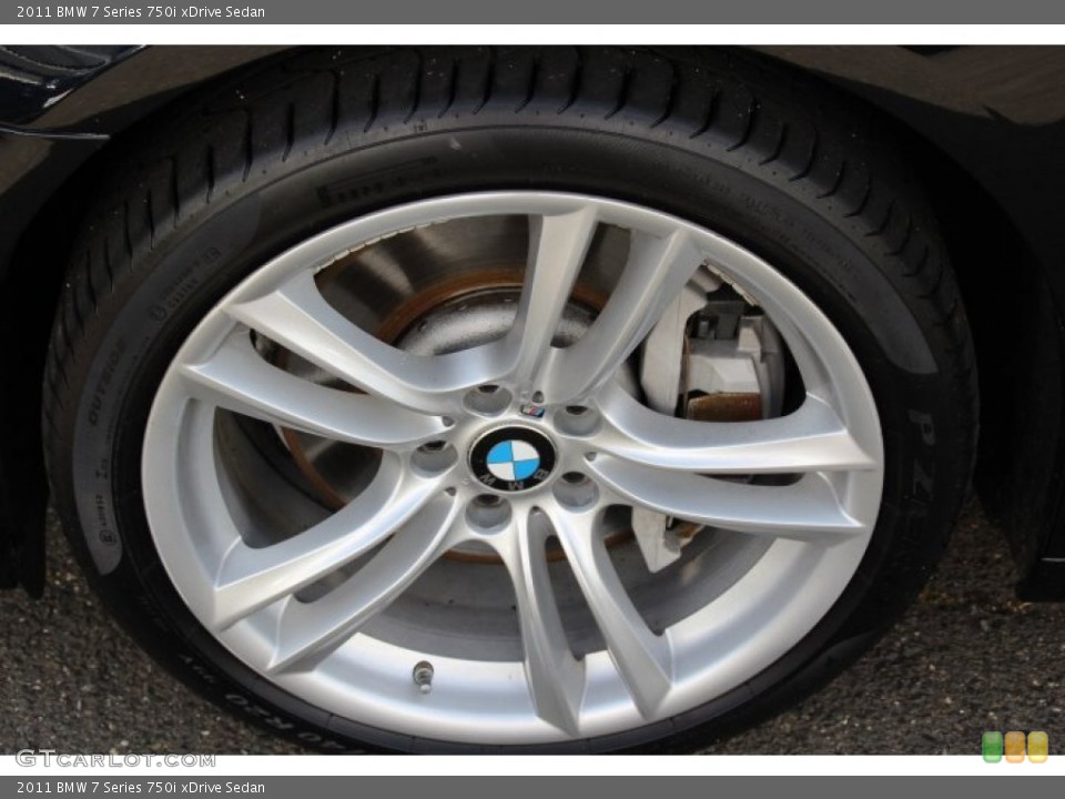 2011 BMW 7 Series 750i xDrive Sedan Wheel and Tire Photo #86575236