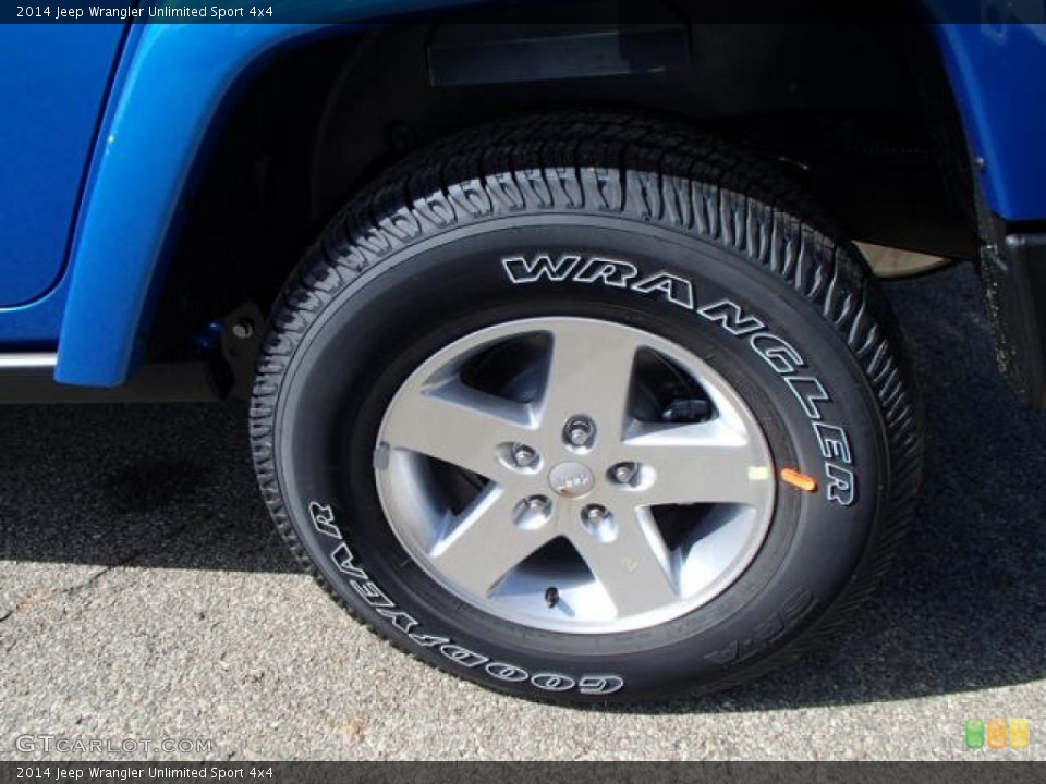 2014 Jeep Wrangler Unlimited Sport 4x4 Wheel and Tire Photo #86596668