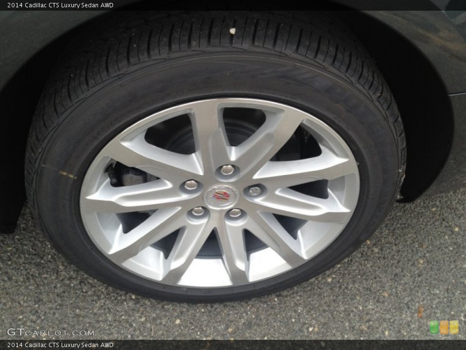 2014 Cadillac CTS Luxury Sedan AWD Wheel and Tire Photo #86670763