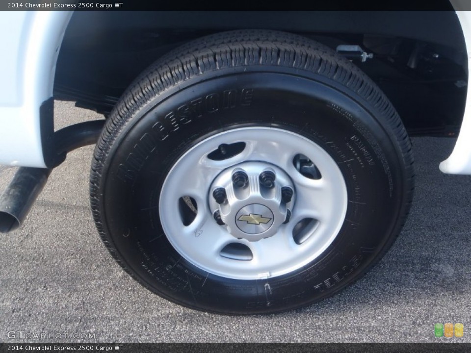 2014 Chevrolet Express 2500 Cargo WT Wheel and Tire Photo #86738700