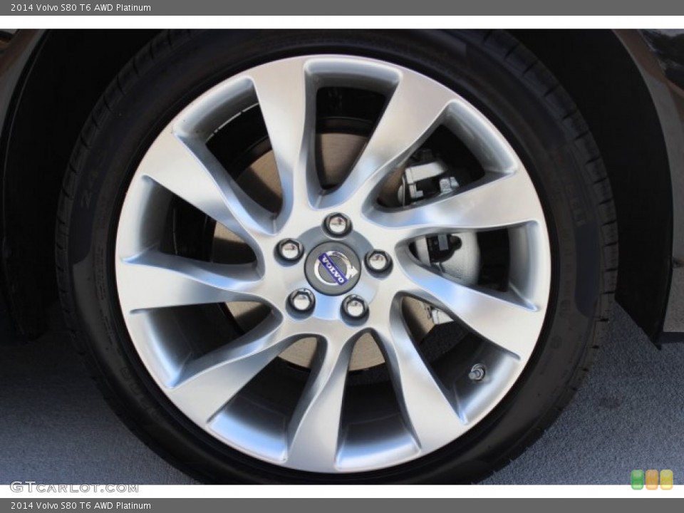 2014 Volvo S80 T6 AWD Platinum Wheel and Tire Photo #86798982