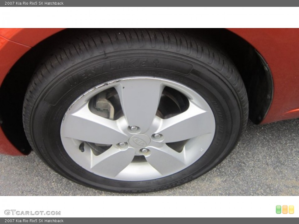 2007 Kia Rio Rio5 SX Hatchback Wheel and Tire Photo #86816282