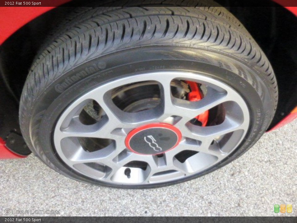 2012 Fiat 500 Sport Wheel and Tire Photo #86821415