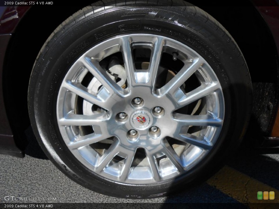 2009 Cadillac STS 4 V8 AWD Wheel and Tire Photo #86887797