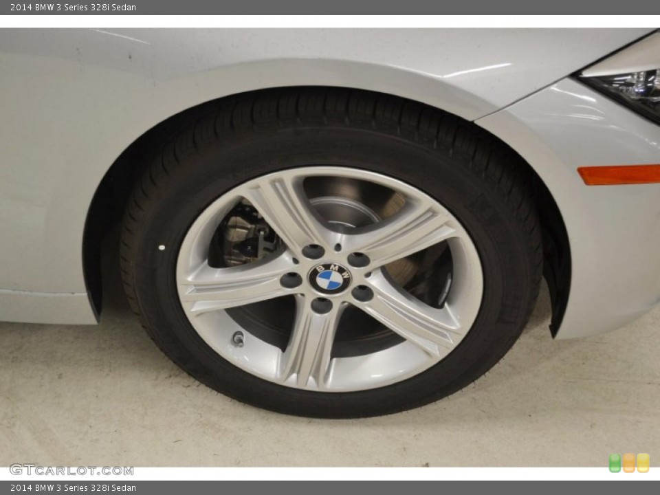 2014 BMW 3 Series 328i Sedan Wheel and Tire Photo #86986028