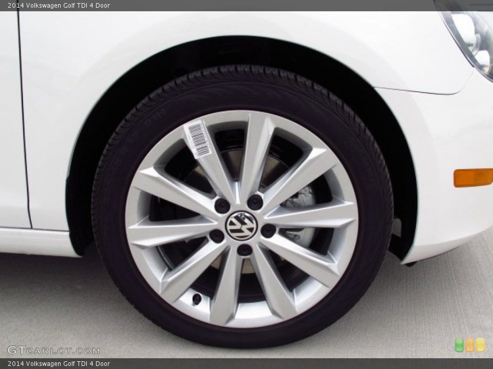 2014 Volkswagen Golf TDI 4 Door Wheel and Tire Photo #87029751