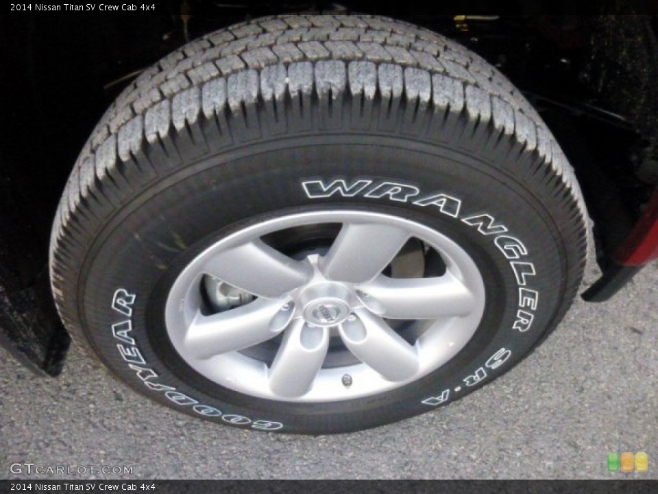 2014 Nissan Titan SV Crew Cab 4x4 Wheel and Tire Photo #87042003