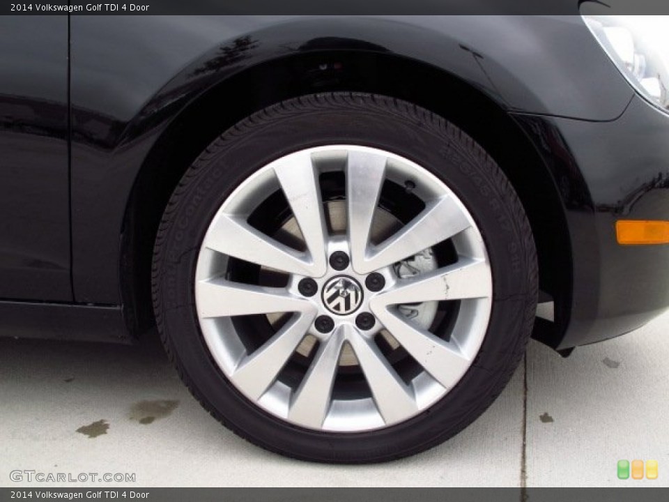 2014 Volkswagen Golf TDI 4 Door Wheel and Tire Photo #87087596