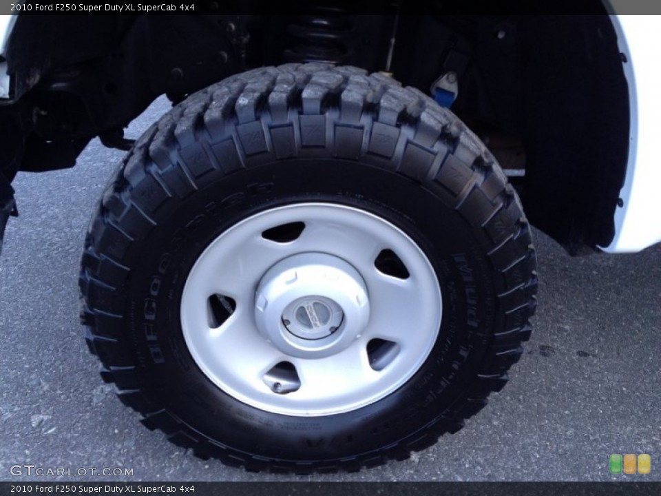2010 Ford F250 Super Duty XL SuperCab 4x4 Wheel and Tire Photo #87114207