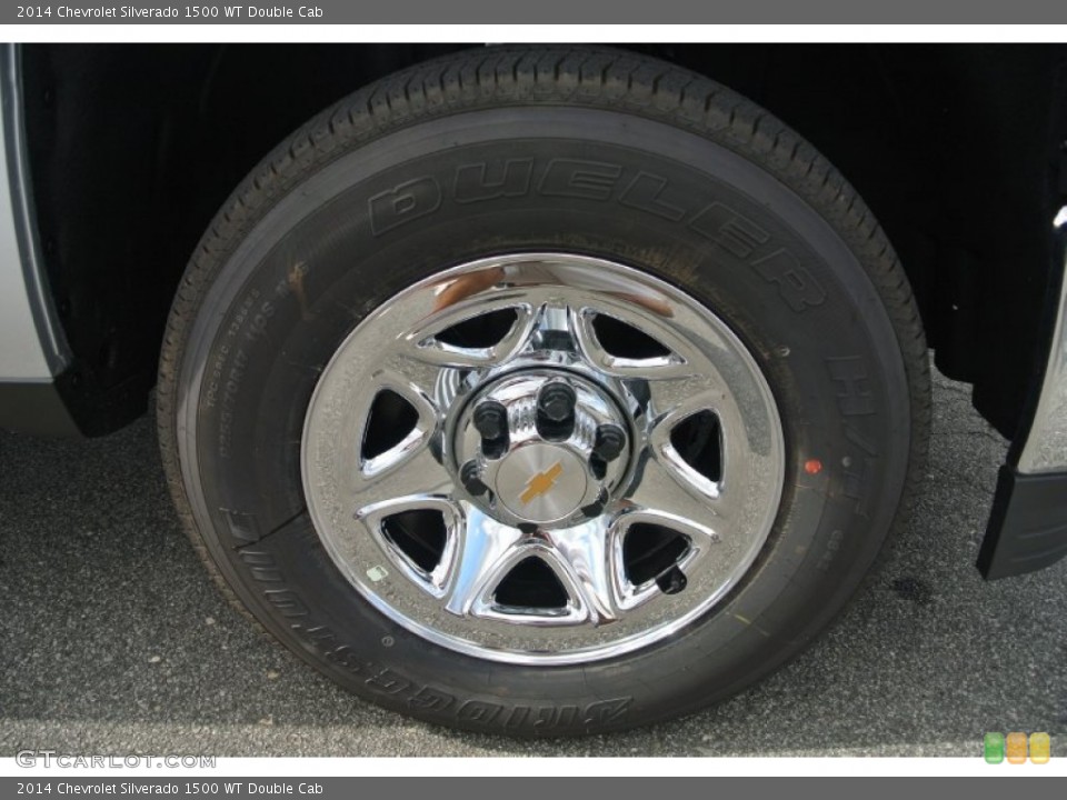 2014 Chevrolet Silverado 1500 WT Double Cab Wheel and Tire Photo #87157531