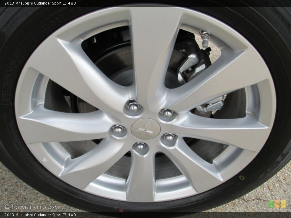 2013 Mitsubishi Outlander Sport ES 4WD Wheel and Tire Photo #87181458